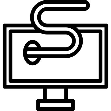 Computer Worm Icon