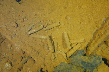 Famous wreck ship Fujikawa maru in Truk lagoon.