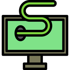 Computer Worm Icon
