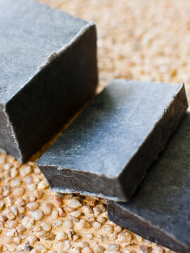 A block of Juniper soap at a spa. Siem Reap, Cambodia.