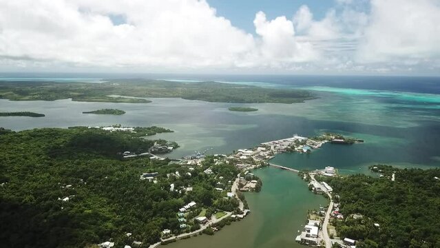 Colonia city in Yap state, Micronesia.