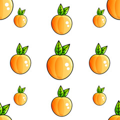 Peach seamless looping vector design