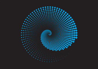 abstract background with circles spiral
