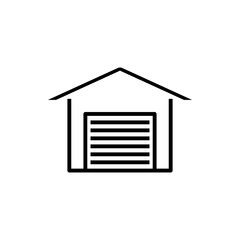 Car garage icon. Garage sign for mobile concept and web design
