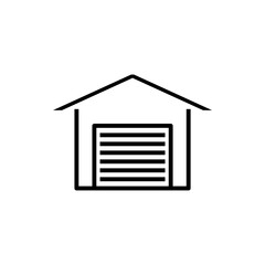 Car garage icon. Garage sign for mobile concept and web design