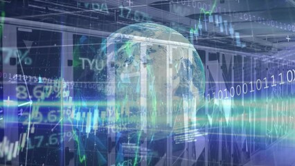 Animation of financial data processing and scope scanning over rugby players - Powered by Adobe