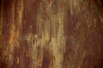 Fototapeta premium Texture of rusty iron with stains and scratches.