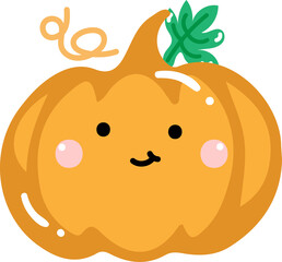 Cute Halloween pumpkin for decoration.