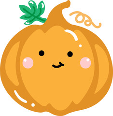 Cute Halloween pumpkin for decoration.