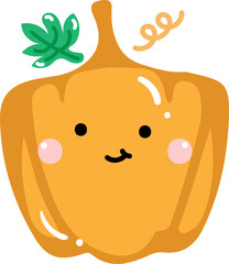 Cute Halloween pumpkin for decoration.