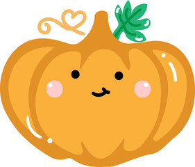 Cute Halloween pumpkin for decoration.