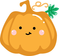 Cute Halloween pumpkin for decoration.