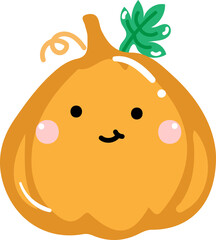 Cute Halloween pumpkin for decoration.