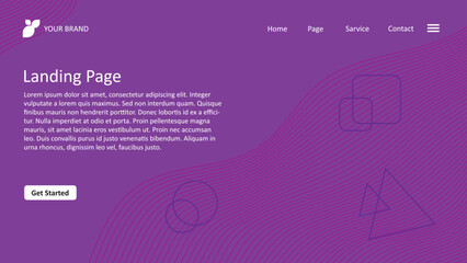 purple abstract landing page background
