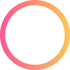 aesthetic colorful circle gradient frame decoration