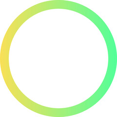 aesthetic colorful circle gradient frame decoration