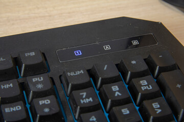 Workaholic Keyboard. The right side of the keyboard