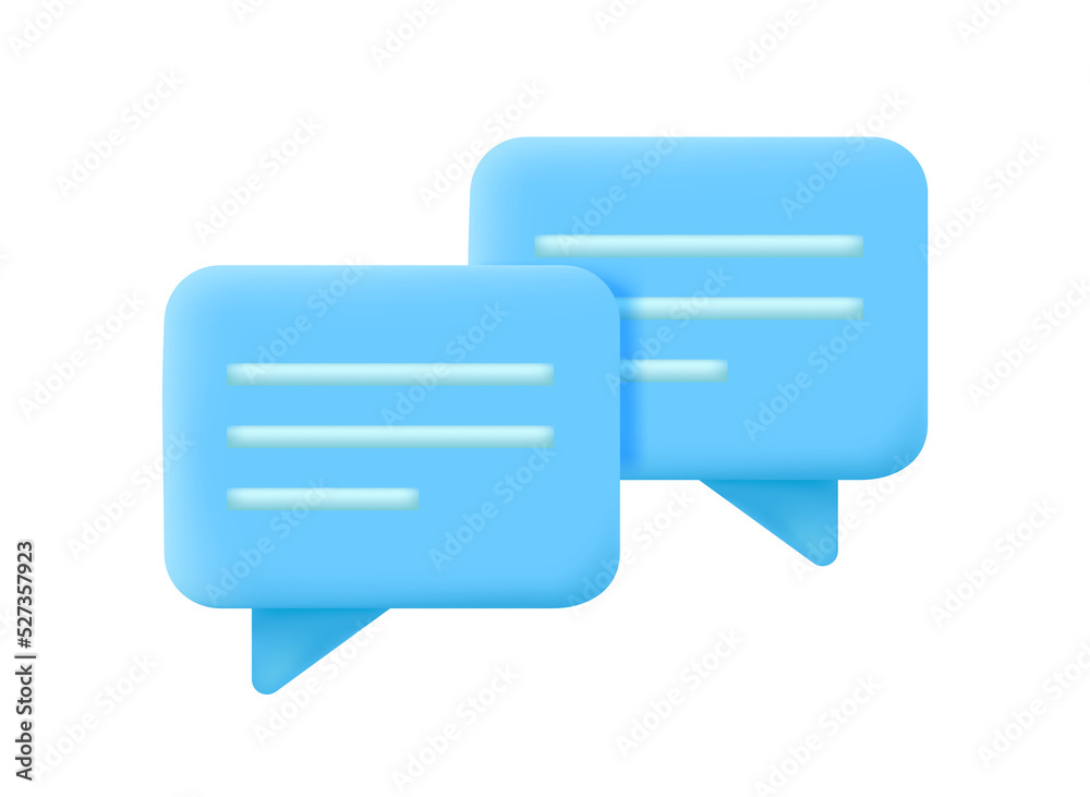 Poster two chat balloons. dialog concept.