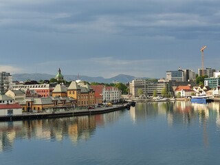Fototapeta premium Hafengegend von Stavanger