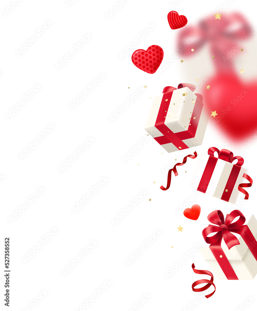 Poster valentines day card with copy space