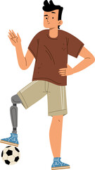 Obraz na płótnie Canvas Disabled man sports