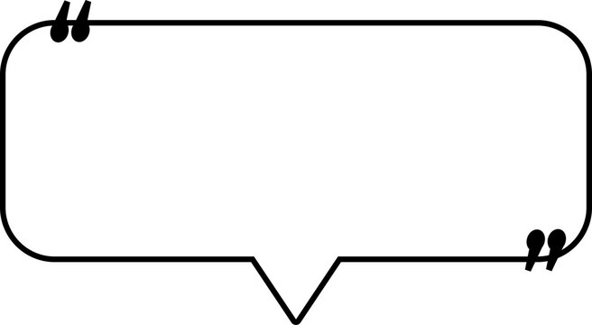 white speech bubble, quotes box, text box, frame talk, chat box, conversation bubble