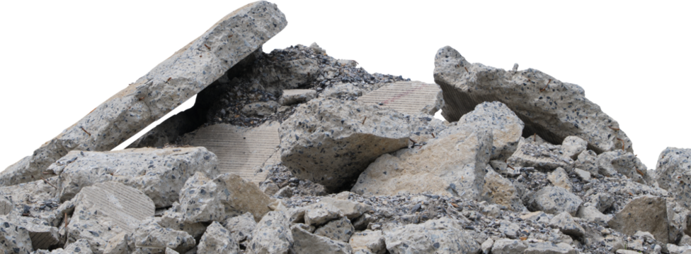 Ruin rubble, broken.