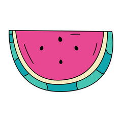 Watermelon slice icon.