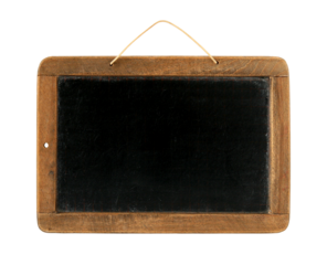 Old Vintage Blackboard isolated