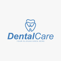 Simple creative dental clinic logo