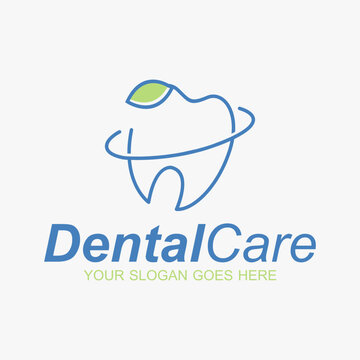 Simple creative dental clinic logo