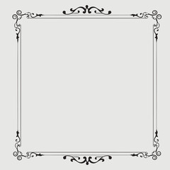 Frame, in the style of an ornament, Vector illustration eps 10, Art.