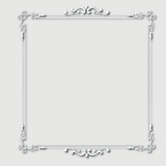 Frame, in the style of an ornament, Vector illustration eps 10, Art.