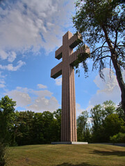 Colombey-les-deux-églises, August 2022 - Visit of the General De Gaulle Memorial - View on giant lorraine cross