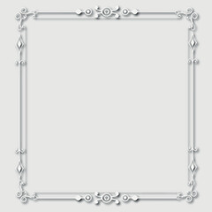 Frame, in the style of an ornament, Vector illustration eps 10, Art.