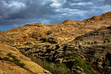 landscape of the mountains