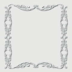 Frame, in the style of an ornament, Vector illustration eps 10, Art.