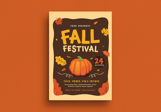 Fall Festival Event Flyer Layout