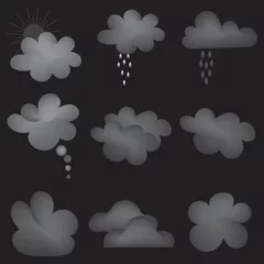 Rolgordijnen weather icons set © Sabrina Afroze 