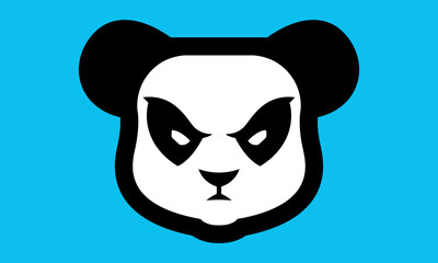 Panda vector sports mascot logo