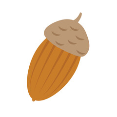 Cartoon  brown acorn element