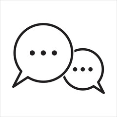 chat icon vector design template
