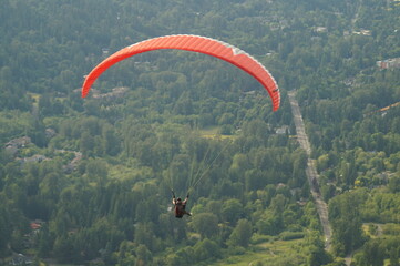 paraglider in the mountains