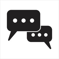 chat icon vector design template