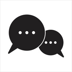 chat icon vector design template