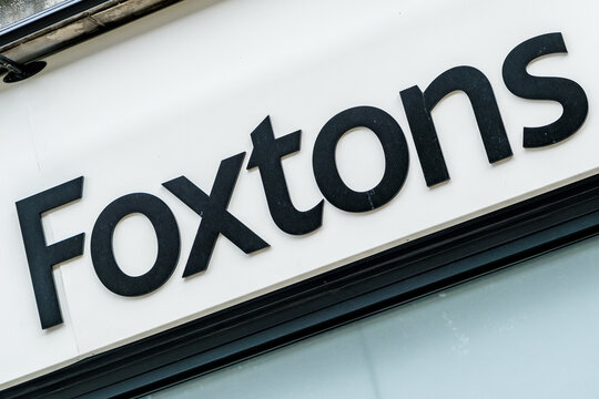 Foxtons High Street Estate Agent Sign And Logo