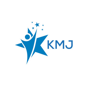KMJ Letter logo white background .KMJ Business finance logo design vector image in illustrator .KMJ letter logo design for entrepreneur and business.
