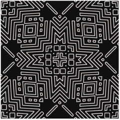 Design seamless monochrome geometric pattern. Abstract background. Vector art.Perfect for site backdrop, wrapping paper, wallpaper, textile and surface design. 