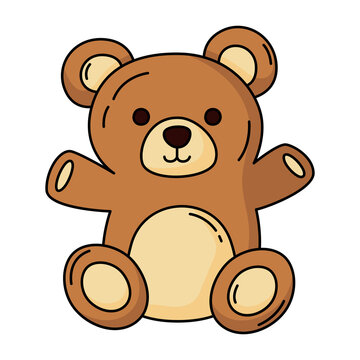 Valentines teddy bear icon.