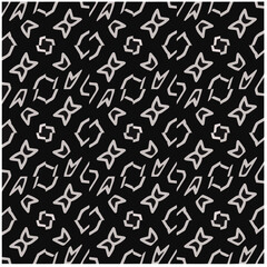 Design seamless monochrome geometric pattern. Abstract background. Vector art.Perfect for site backdrop, wrapping paper, wallpaper, textile and surface design. 